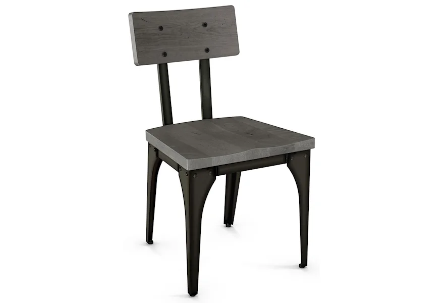 Industrial - Amisco Architect Chair with Wood Seat by Amisco at Esprit Decor Home Furnishings